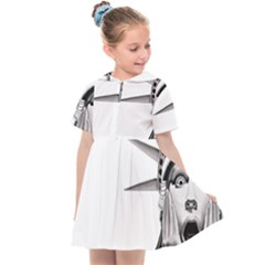 Funny Statue Of Liberty Parody Kids  Sailor Dress by Sarkoni