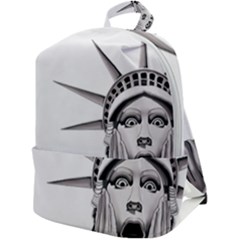 Funny Statue Of Liberty Parody Zip Up Backpack by Sarkoni