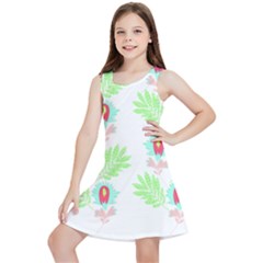 Batik T- Shirt Batik Flowers Pattern 18 Kids  Lightweight Sleeveless Dress by EnriqueJohnson