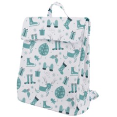 Christmas Seamless Pattern Design Flap Top Backpack by Sarkoni