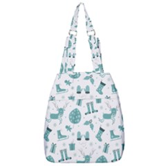 Christmas Seamless Pattern Design Center Zip Backpack by Sarkoni