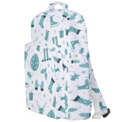 Christmas Seamless Pattern Design Double Compartment Backpack by Sarkoni