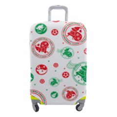 Merry Christmas Geometric Pattern Luggage Cover (small) by Sarkoni