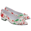 Merry Christmas Geometric Pattern Women s Bow Heels View3