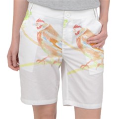 Bird Lover T- Shirtbird T- Shirt (12) Women s Pocket Shorts