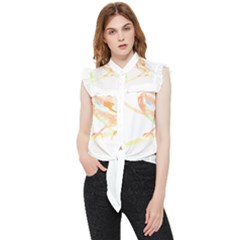 Bird Lover T- Shirtbird T- Shirt (12) Frill Detail Shirt