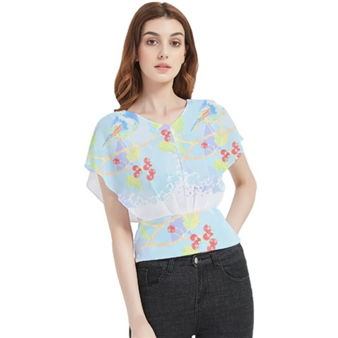 Bird Lover T- Shirtbird T- Shirt (15) Butterfly Chiffon Blouse by EnriqueJohnson