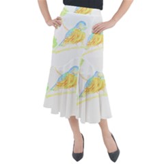 Bird Lover T- Shirtbird T- Shirt (22) Midi Mermaid Skirt by EnriqueJohnson