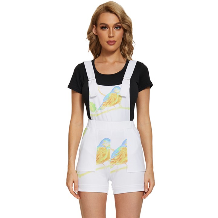 Bird Lover T- Shirtbird T- Shirt (22) Short Overalls