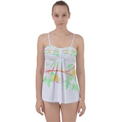 Bird Lover T- Shirtbird T- Shirt (23) Babydoll Tankini Top