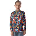 Winter Seamless Pattern Kids  Long Sleeve Shirt View1