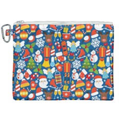 Winter Seamless Pattern Canvas Cosmetic Bag (xxl) by uniart180623