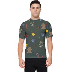 Christmas Party Pattern Design Men s Short Sleeve Rash Guard by uniart180623