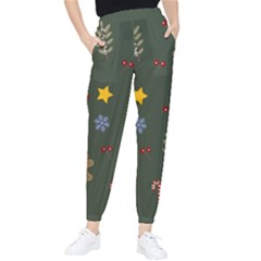 Christmas Party Pattern Design Women s Tapered Pants by uniart180623