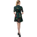 Christmas Festive Season Background Belted Shirt Dress View2