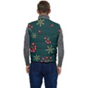 Christmas Festive Season Background Men s Button Up Puffer Vest	 View4