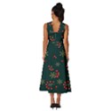 Christmas Festive Season Background Sleeveless Cross Front Cocktail Midi Chiffon Dress View4