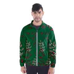 Christmas December Background Men s Windbreaker by uniart180623