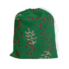 Christmas December Background Drawstring Pouch (2xl)