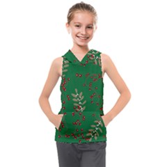 Christmas December Background Kids  Sleeveless Hoodie by uniart180623