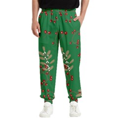 Christmas December Background Men s Elastic Waist Pants by uniart180623