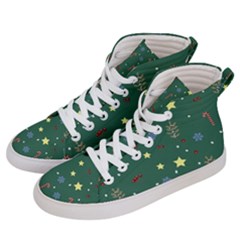 Twigs Christmas Party Pattern Men s Hi-top Skate Sneakers by uniart180623