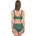 Twigs Christmas Party Pattern Cage Up Bikini Set View2