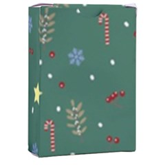 Twigs Christmas Party Pattern Playing Cards Single Design (rectangle) With Custom Box by uniart180623