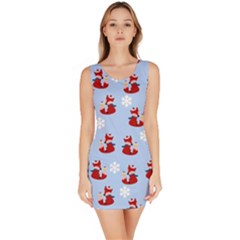 Christmas Background Pattern Bodycon Dress by uniart180623