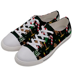 Pattern Christmas Gift Women s Low Top Canvas Sneakers by uniart180623