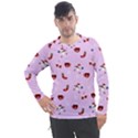 Christmas Xmas Background Design Pattern Men s Pique Long Sleeve T-Shirt View1