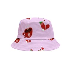 Christmas Xmas Background Design Pattern Bucket Hat (kids) by uniart180623