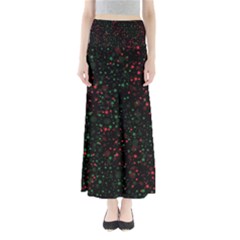 Confetti Star Dot Christmas Full Length Maxi Skirt by uniart180623