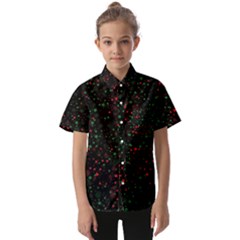 Confetti Star Dot Christmas Kids  Short Sleeve Shirt by uniart180623