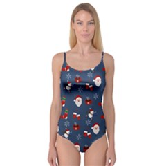 Christmas Background Design Pattern Camisole Leotard  by uniart180623