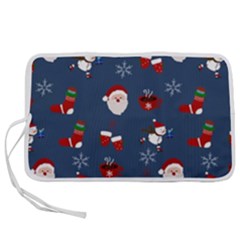 Christmas Background Design Pattern Pen Storage Case (m)