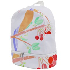 Birds Illustration T- Shirtbird T- Shirt (8) Zip Bottom Backpack