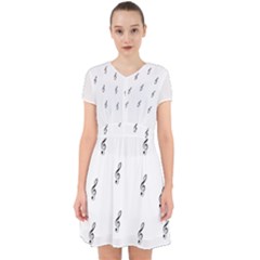 Black And White Pattern T- Shirt Black And White Pattern 7 Adorable In Chiffon Dress by EnriqueJohnson