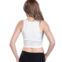 Black And White Pattern T- Shirt Black And White Pattern 8 Racer Back Crop Top View2