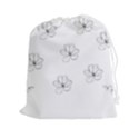 Black And White Pattern T- Shirt Black And White Pattern 11 Drawstring Pouch (2XL) View1