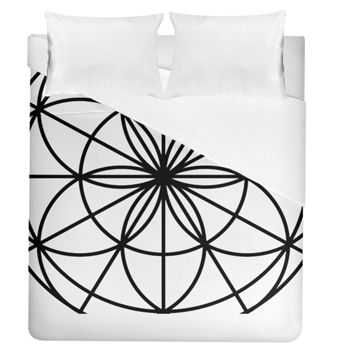 Black And White Pattern T- Shirt Black And White Pattern T- Shirt Duvet Cover (Queen Size)