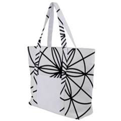 Black And White Pattern T- Shirt Black And White Pattern T- Shirt Zip Up Canvas Bag by EnriqueJohnson