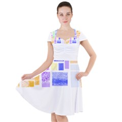 Blocks T- Shirt Blockage Abstract Art 2 T- Shirt Cap Sleeve Midi Dress by EnriqueJohnson