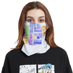 Blocks T- Shirt Blockage Abstract Art 2 T- Shirt Face Covering Bandana (two Sides) by EnriqueJohnson