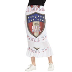 Trump 2024 The Final Battle Maxi Fishtail Chiffon Skirt by 13stars