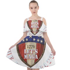 Trump 2024 The Final Battle Cut Out Shoulders Chiffon Dress by 13stars