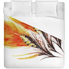 Boho Fire Feather Pattern T- Shirt Boho Fire Feather Pattern T- Shirt Duvet Cover (king Size) by EnriqueJohnson