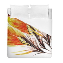 Boho Fire Feather Pattern T- Shirt Boho Fire Feather Pattern T- Shirt Duvet Cover Double Side (full/ Double Size) by EnriqueJohnson