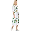 Boho Leaf Pattern T- Shirt Boho Leaf Pattern T- Shirt Double Cuff Midi Dress View3