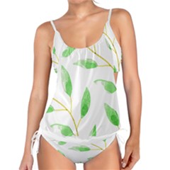 Boho Leaf Pattern T- Shirt Boho Leaf Pattern8 Tankini Set by EnriqueJohnson